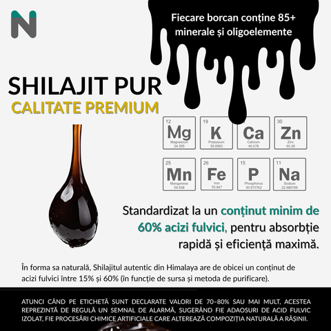 Shilajit Original, rășină mumio 100% pură 50gr
